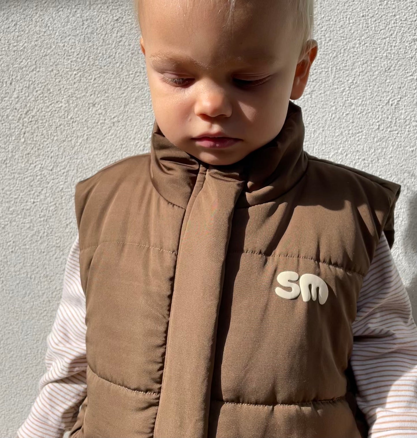 SM  PUFFER VEST - CHOCOLATE