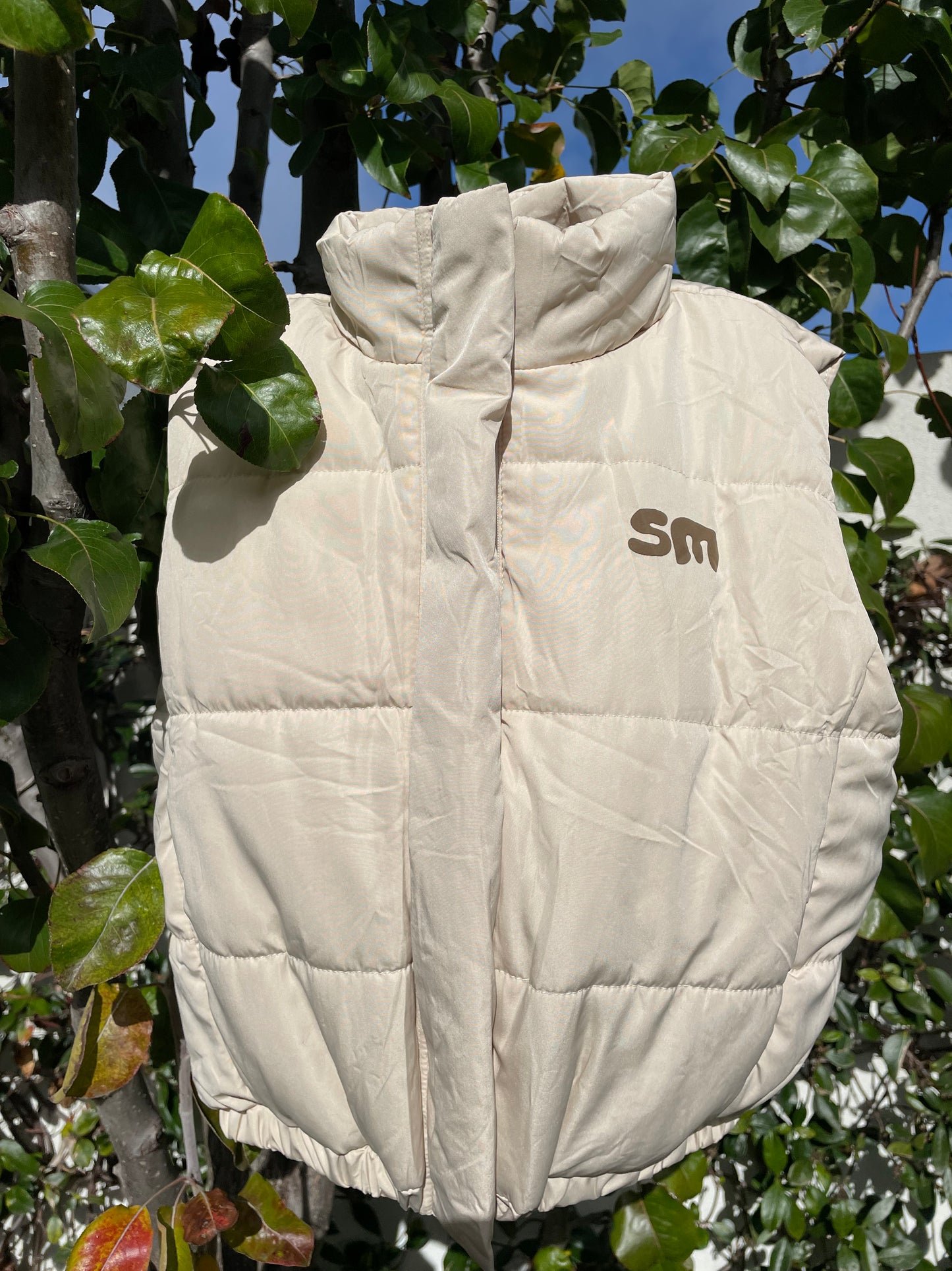 SM PUFFER VEST - CREAM